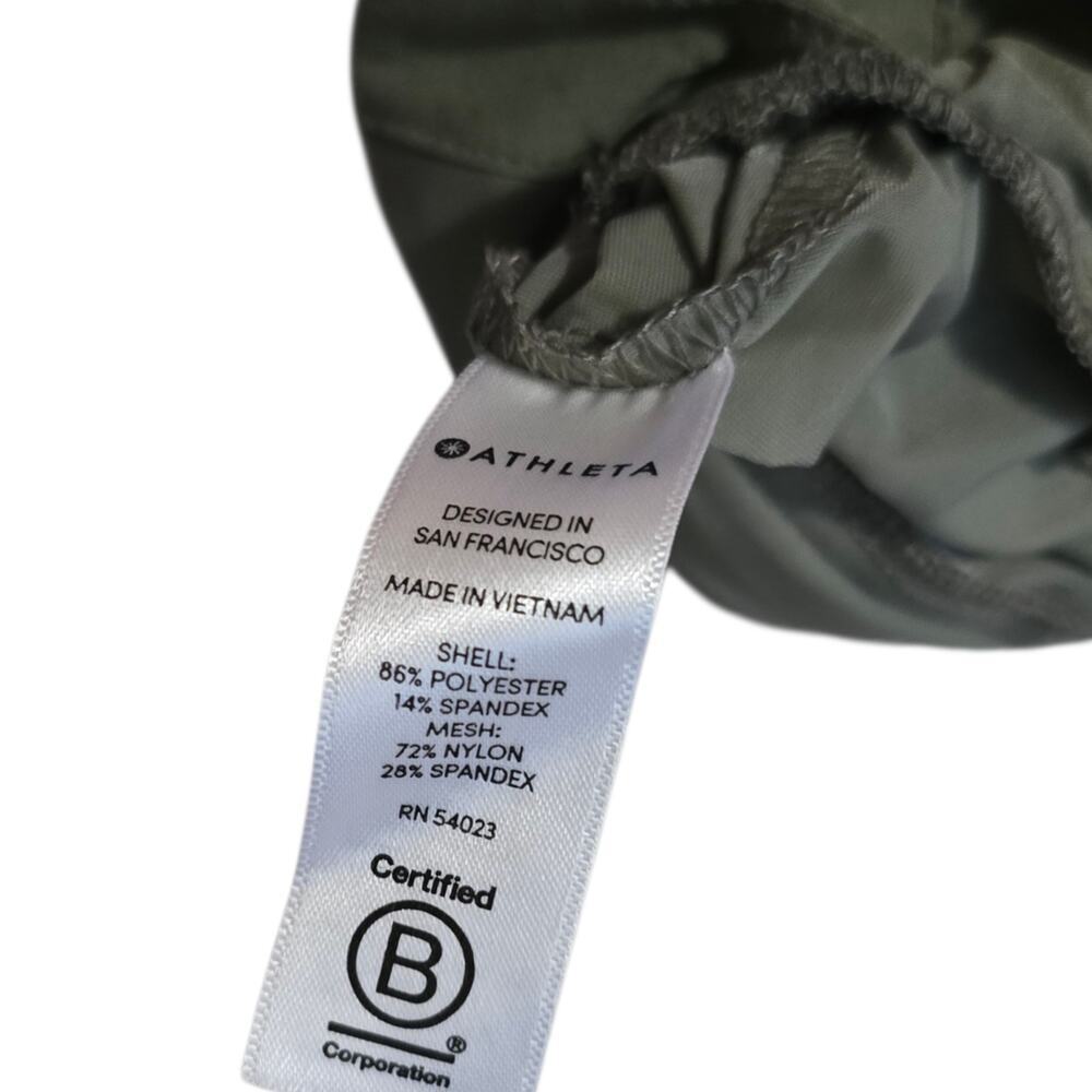 Athleta Northstar Shirt Olive Green Featherweight Stretch Size XS - Picture 6 of 8